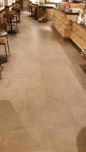 Natural-stone-cleaning-Starbucks-Timonium, MD by CLEAN Choice Cleaning & Restorations