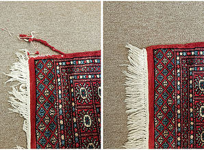 Area Rug Repair Before and After